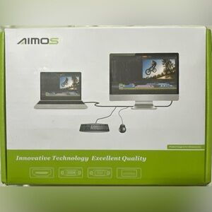 USB Switch Selector 4 Port, AIMOS USB KVM Switcher 4 Computers